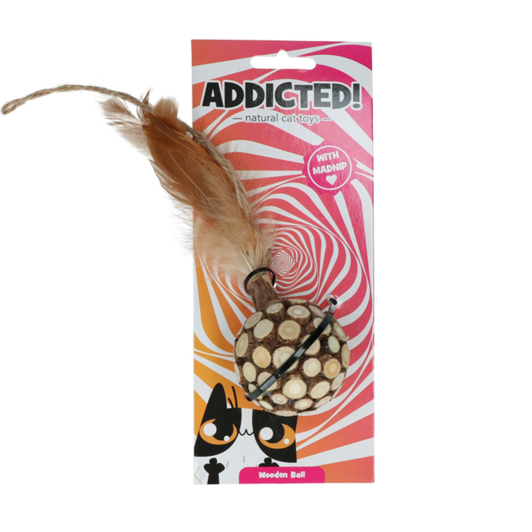 Addicted! Ball mit Federn Katzenspielzeug